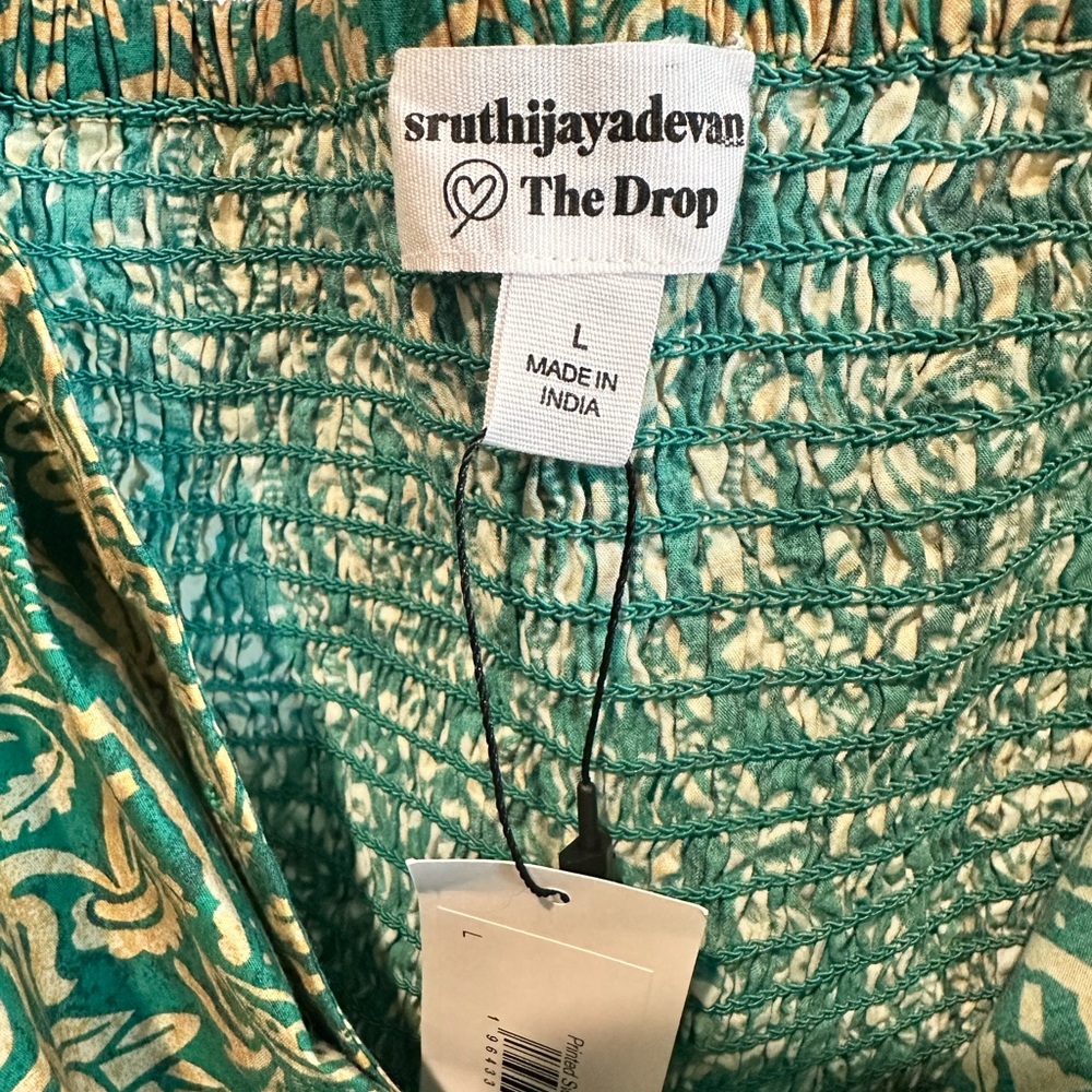 The Drop x Sruthi Jayadevan Boho Peasant Blouse - NWT - Picture 6 of 8